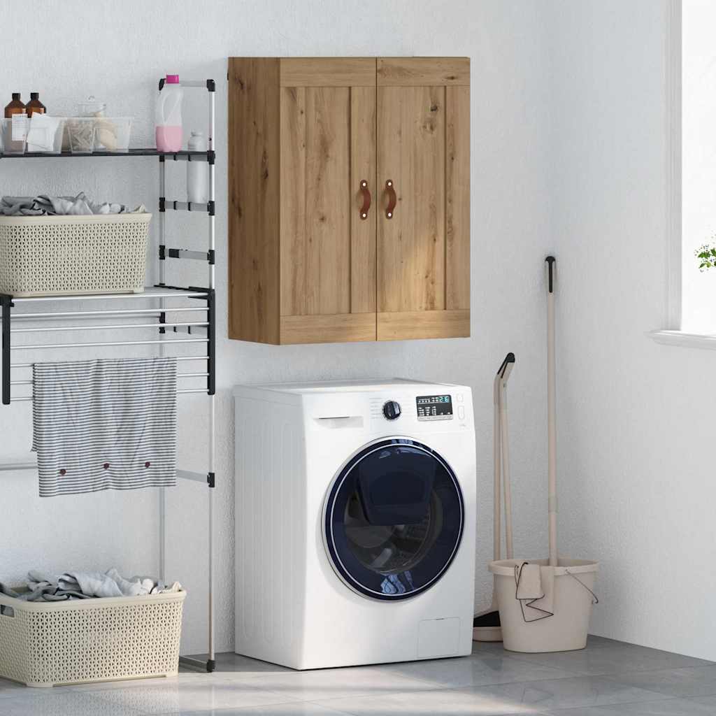 vidaXL Wall Mounted Cabinet Artisan Oak 69.5 x 34 x 90 cm