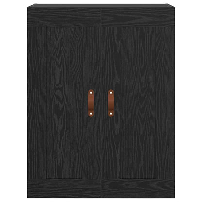 vidaXL Wall Mounted Cabinet Black Oak 69.5 x 34 x 90 cm
