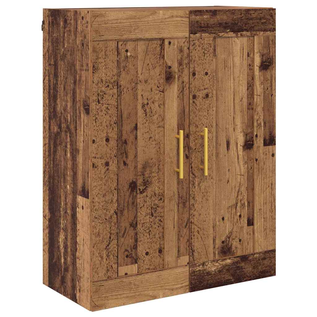 vidaXL Wall Mounted Cabinet Old Wood 69.5 x 34 x 90 cm Engineered Wood