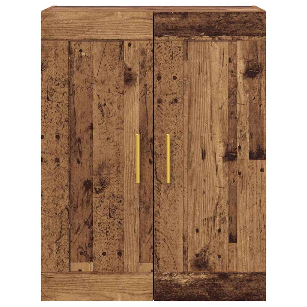 vidaXL Wall Mounted Cabinet Old Wood 69.5 x 34 x 90 cm Engineered Wood