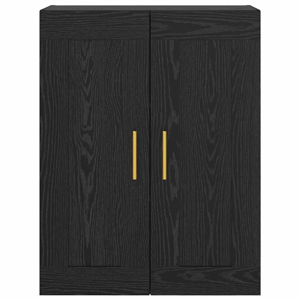 vidaXL Wall Mounted Cabinet Black Oak 69.5 x 34 x 90 cm