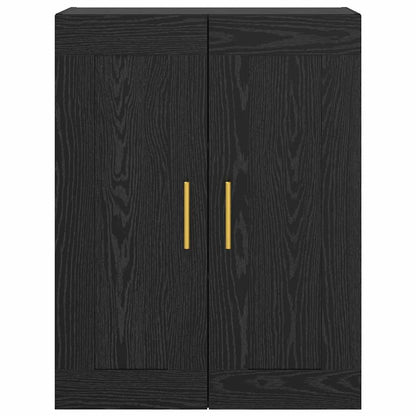 vidaXL Wall Mounted Cabinet Black Oak 69.5 x 34 x 90 cm