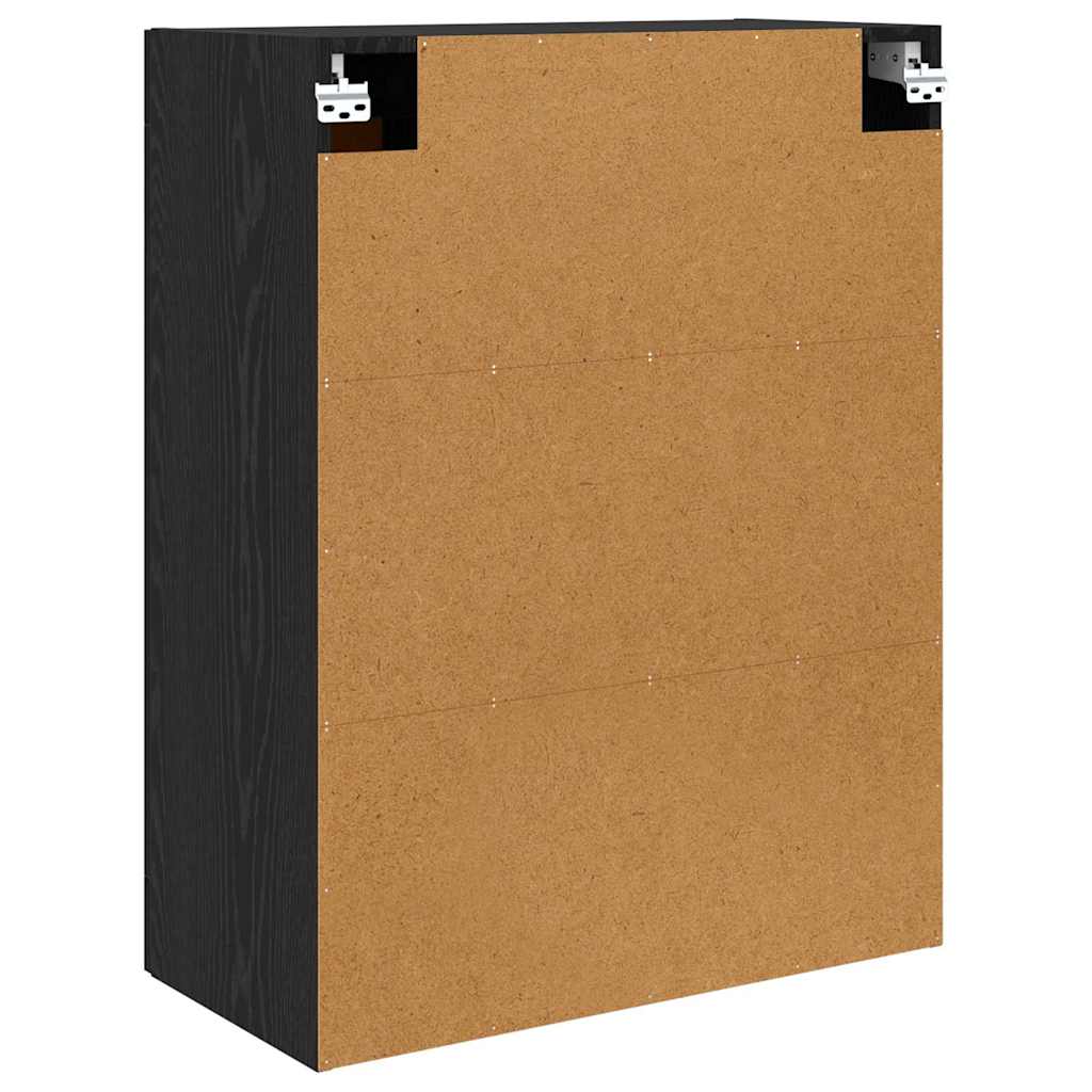 vidaXL Wall Mounted Cabinet Black Oak 69.5 x 34 x 90 cm