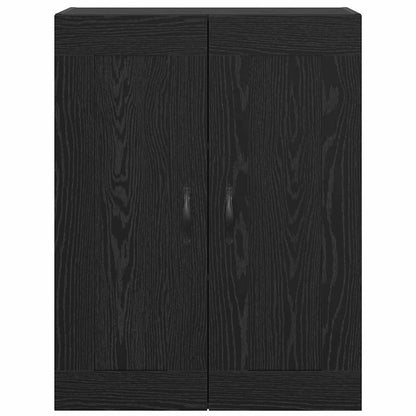 vidaXL Wall Mounted Cabinet Black Oak 69.5 x 34 x 90 cm