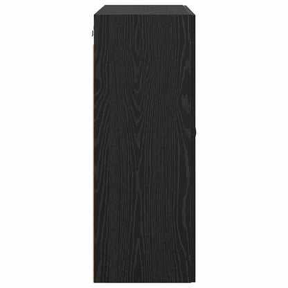 vidaXL Wall Mounted Cabinet Black Oak 69.5 x 34 x 90 cm