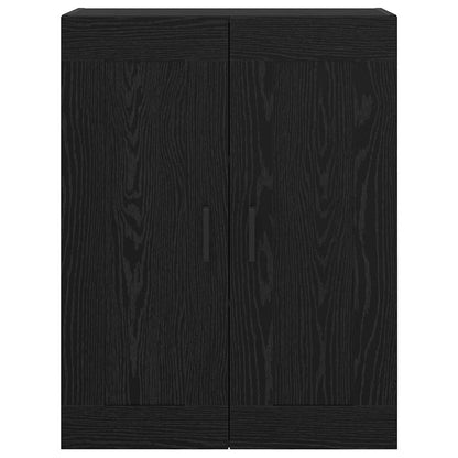 vidaXL Wall Mounted Cabinet Black Oak 69.5 x 34 x 90 cm