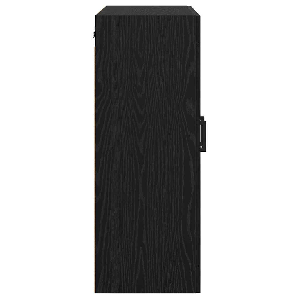 vidaXL Wall Mounted Cabinet Black Oak 69.5 x 34 x 90 cm