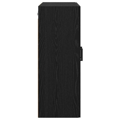 vidaXL Wall Mounted Cabinet Black Oak 69.5 x 34 x 90 cm