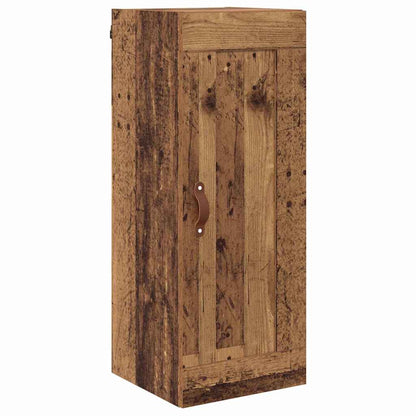vidaXL Wall Mounted Cabinet Old Wood 34.5 x 34 x 90 cm Engineered Wood
