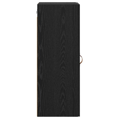 vidaXL Wall Mounted Cabinet Black Oak 34.5 x 34 x 90 cm