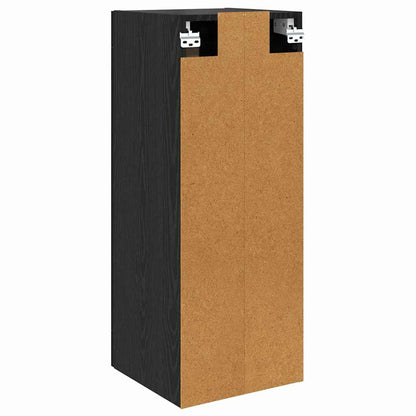 vidaXL Wall Mounted Cabinet Black Oak 34.5 x 34 x 90 cm