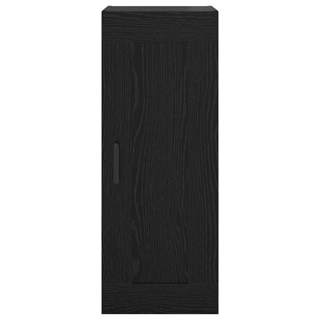 vidaXL Wall Mounted Cabinet Black Oak 34.5 x 34 x 90 cm