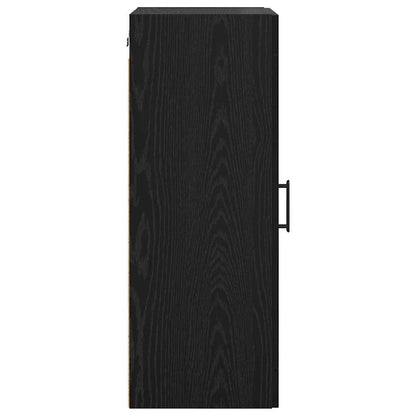 vidaXL Wall Mounted Cabinet Black Oak 34.5 x 34 x 90 cm
