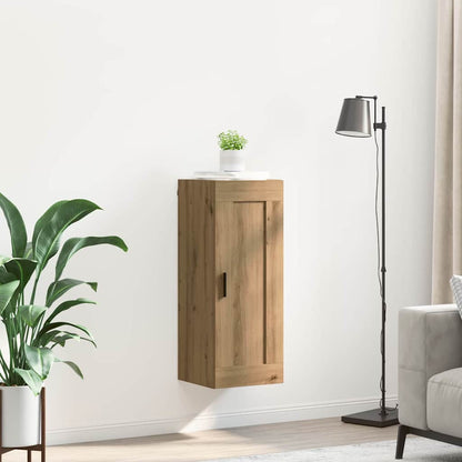 vidaXL Wall Mounted Cabinet Artisan Oak 34.5 x 34 x 90 cm