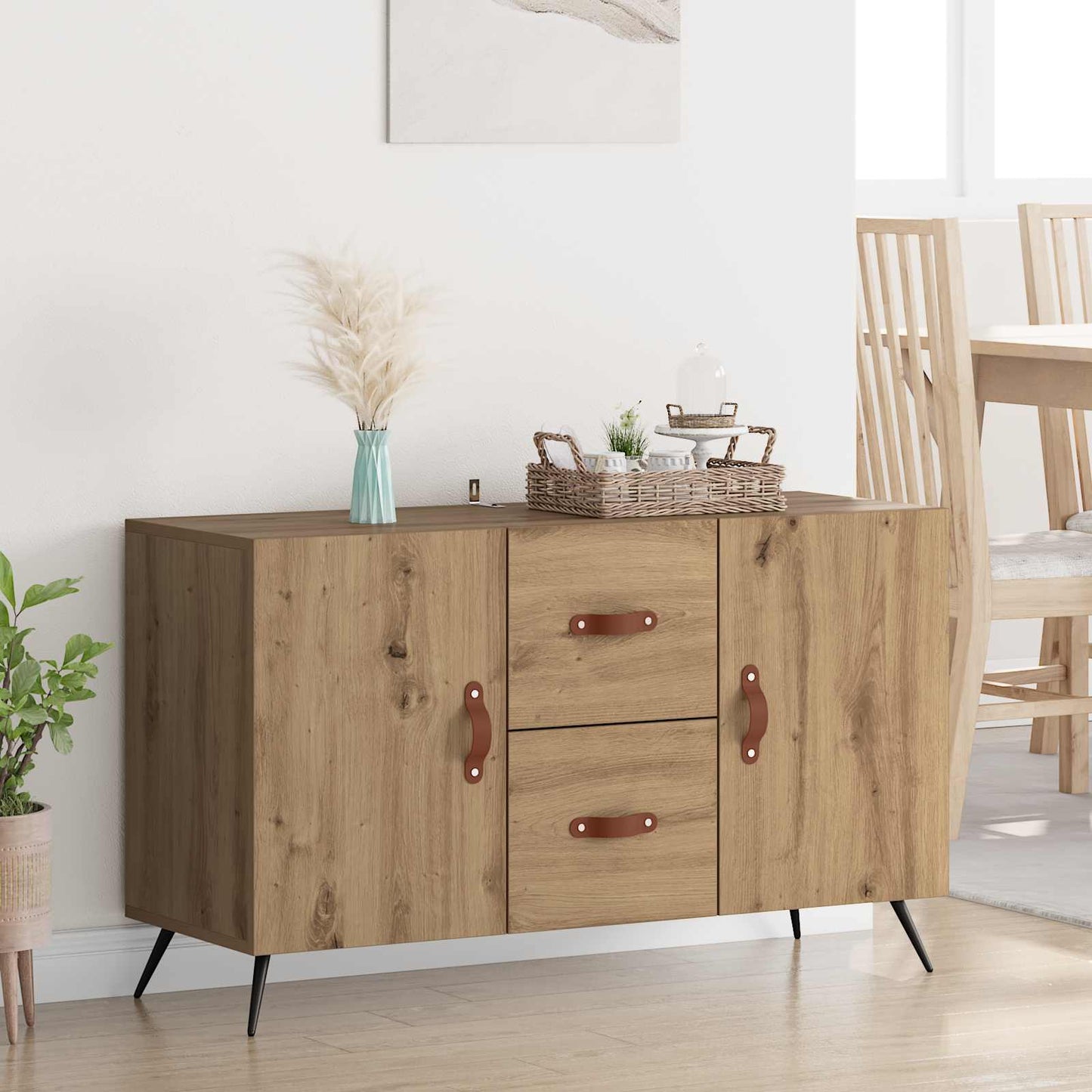 vidaXL Sideboard Artisan Oak 100 x 36 x 60 cm Engineered Wood