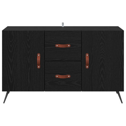 vidaXL Sideboard Black Oak 100 x 36 x 60 cm Engineered Wood