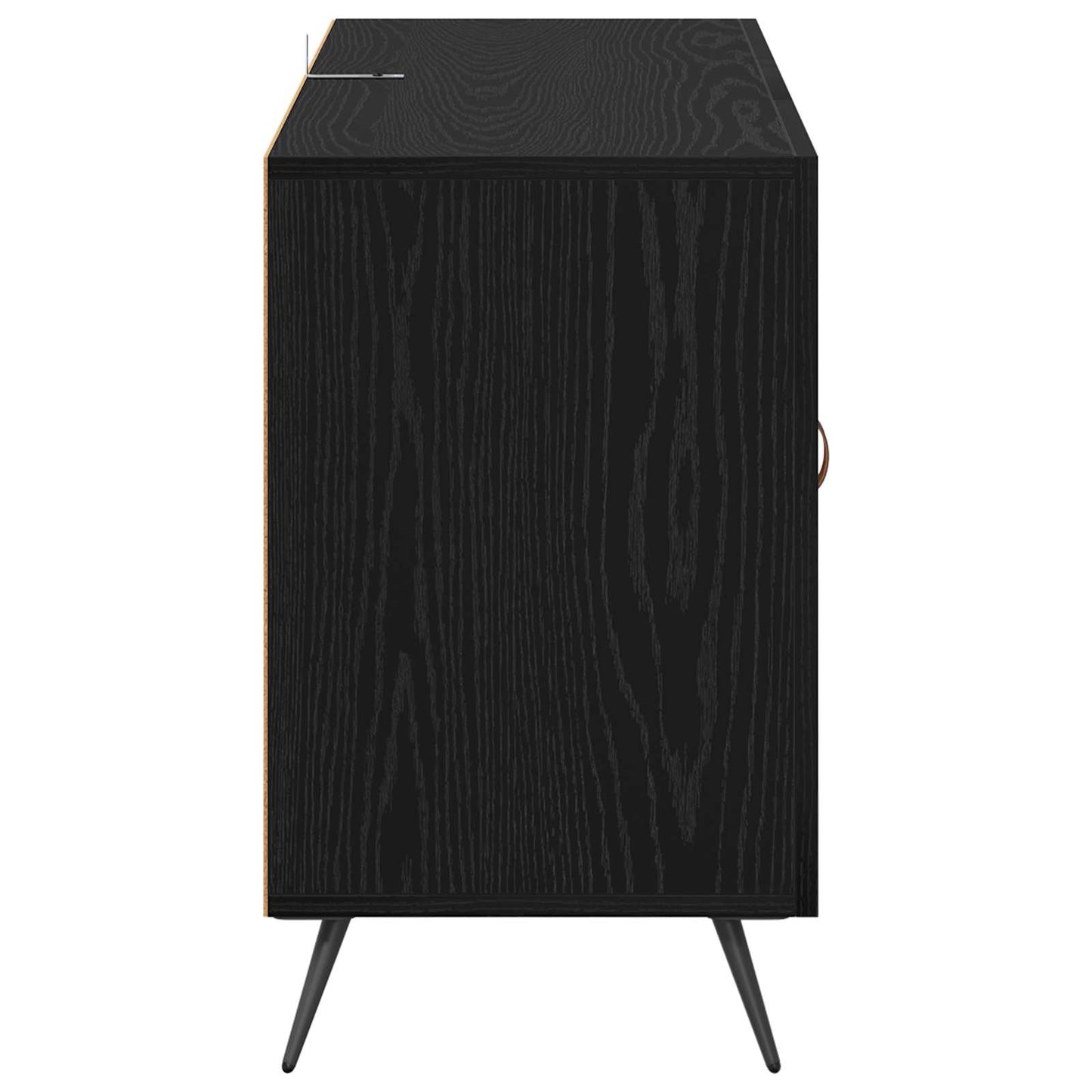vidaXL Sideboard Black Oak 100 x 36 x 60 cm Engineered Wood