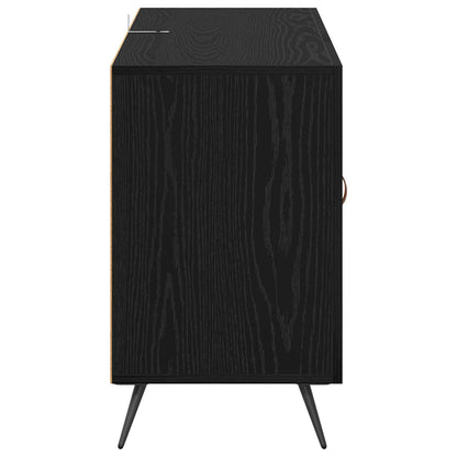 vidaXL Sideboard Black Oak 100 x 36 x 60 cm Engineered Wood