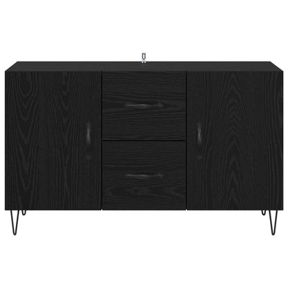 vidaXL Sideboard Black Oak 100 x 36 x 60 cm Engineered Wood