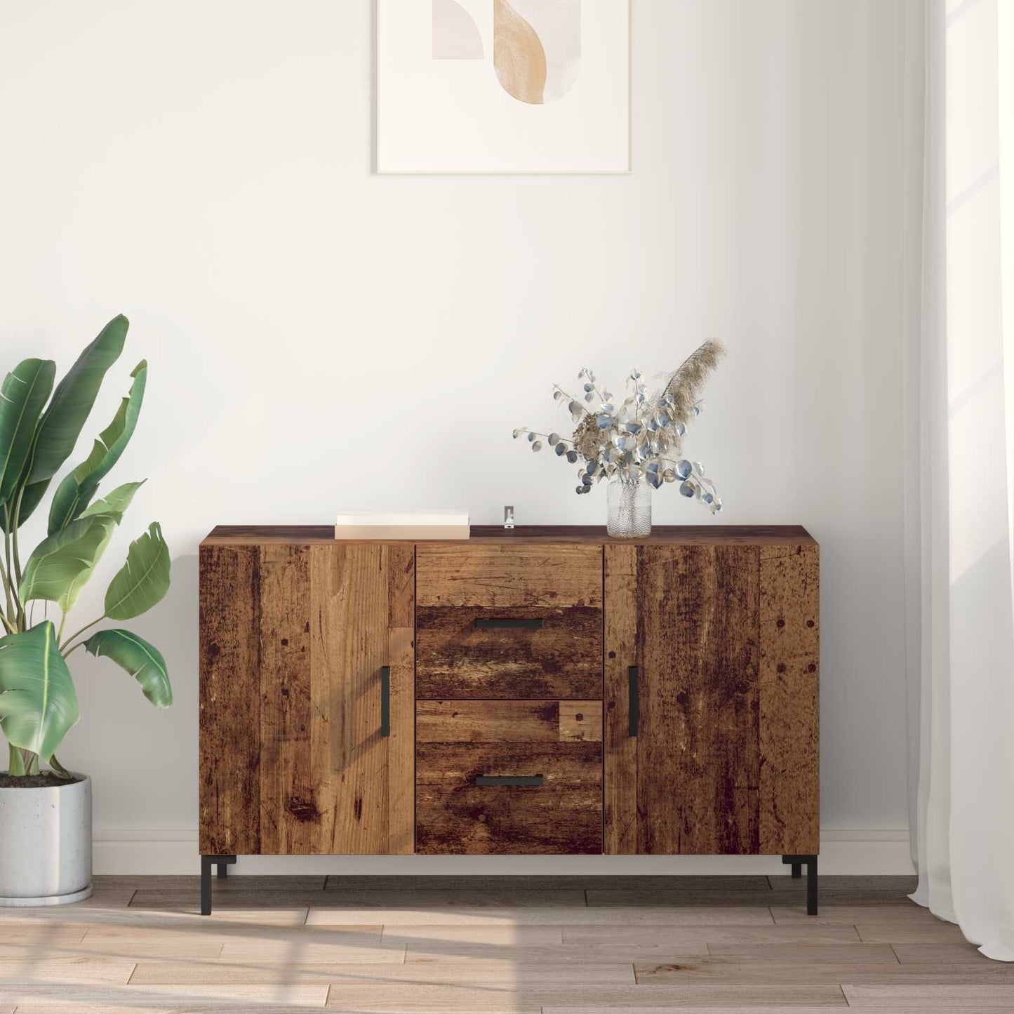 vidaXL Sideboard Old Wood 100 x 36 x 60 cm Engineered Wood