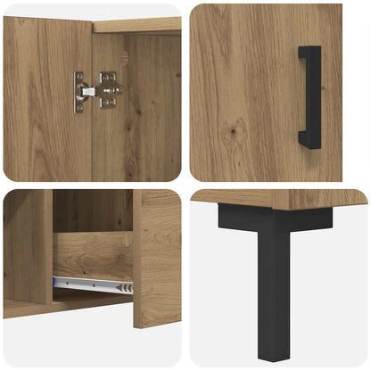 vidaXL Sideboard Artisan Oak 100 x 36 x 60 cm Engineered Wood