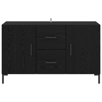 vidaXL Sideboard Black Oak 100 x 36 x 60 cm Engineered Wood