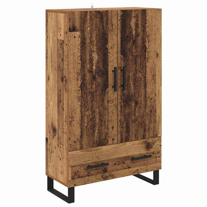 vidaXL Highboard Old Wood 69.5 x 30 x 115 cm Engineered Wood