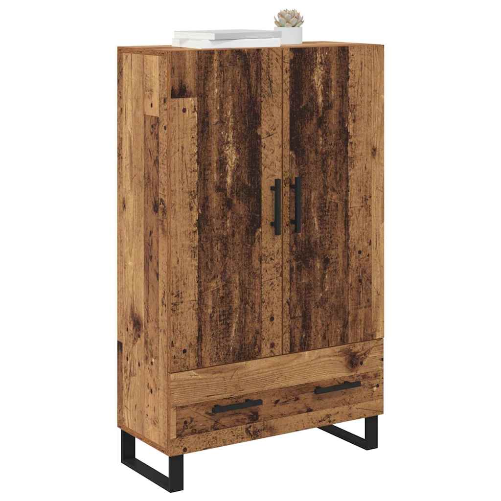 vidaXL Highboard Old Wood 69.5 x 30 x 115 cm Engineered Wood