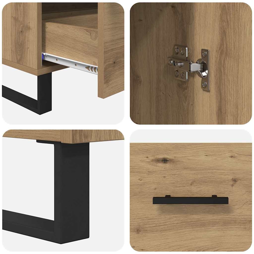 vidaXL Highboard Artisan Oak 69.5 x 30 x 115 cm Engineered Wood