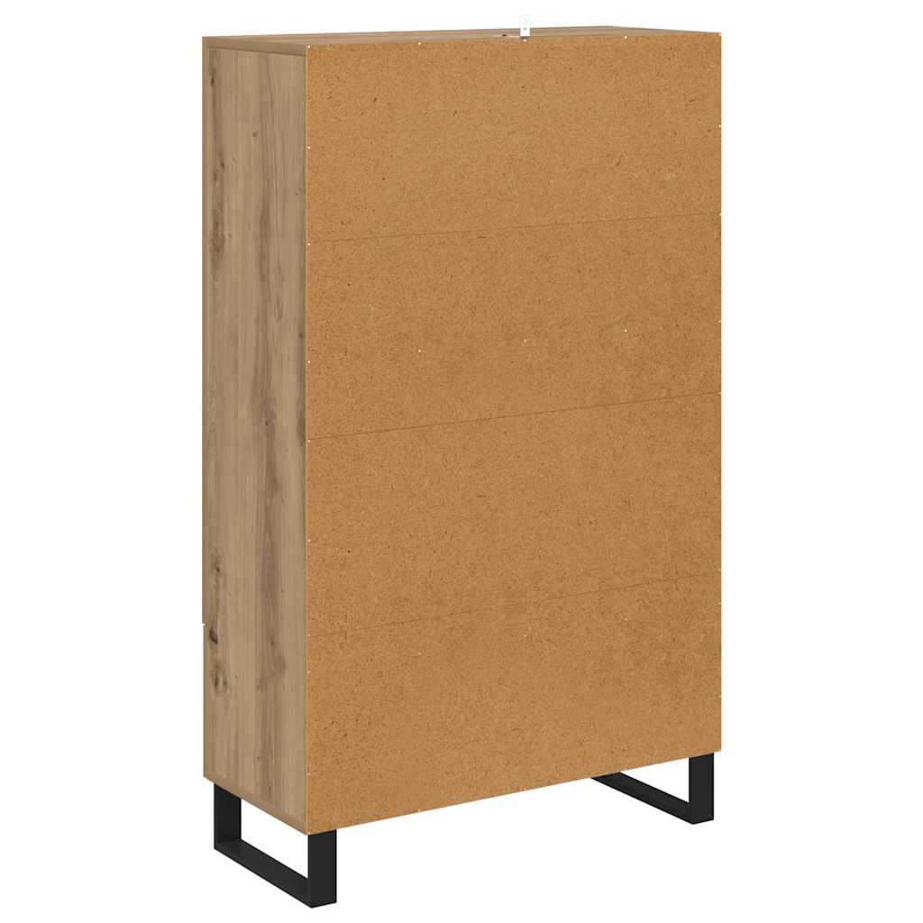 vidaXL Highboard Artisan Oak 69.5 x 30 x 115 cm Engineered Wood