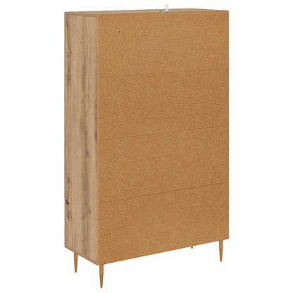 vidaXL Highboard with Drawer Artisan Oak 69.5 x 31 x 115 cm