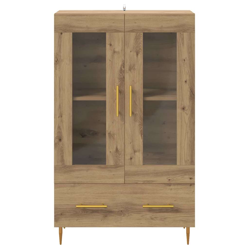 vidaXL Highboard with Drawer Artisan Oak 69.5 x 31 x 115 cm