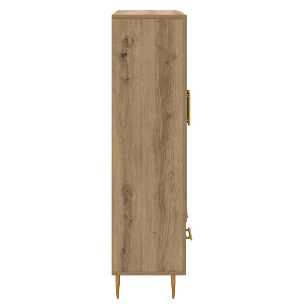 vidaXL Highboard with Drawer Artisan Oak 69.5 x 31 x 115 cm