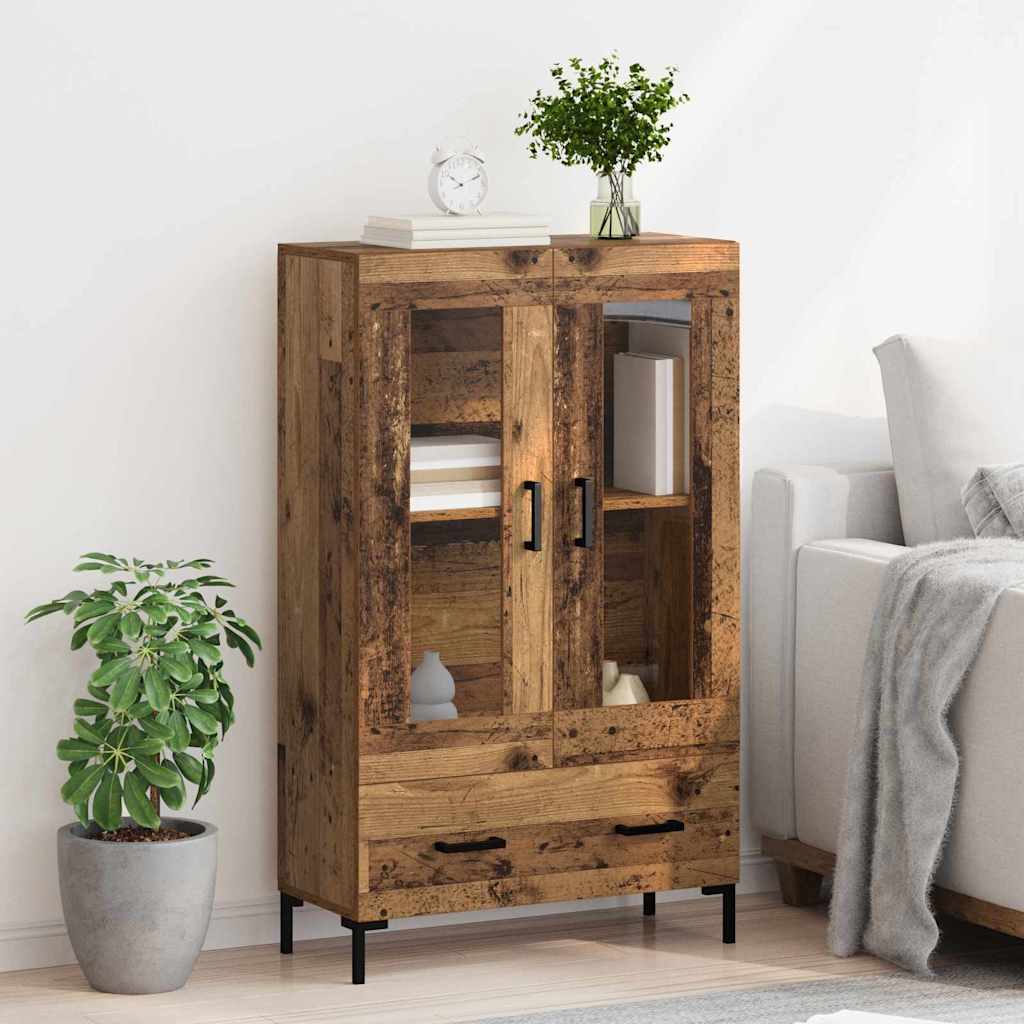 vidaXL Highboard Old Wood 69.5 x 31 x 115 cm Engineered Wood
