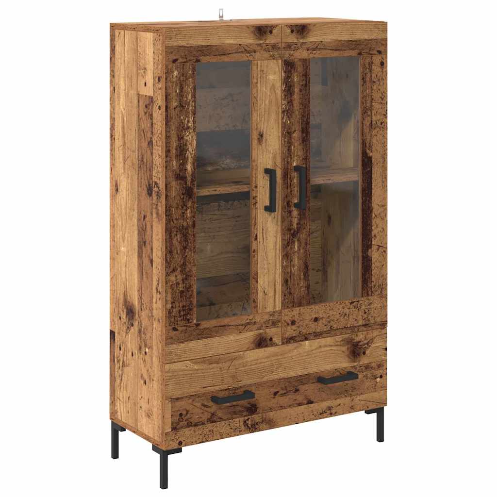 vidaXL Highboard Old Wood 69.5 x 31 x 115 cm Engineered Wood