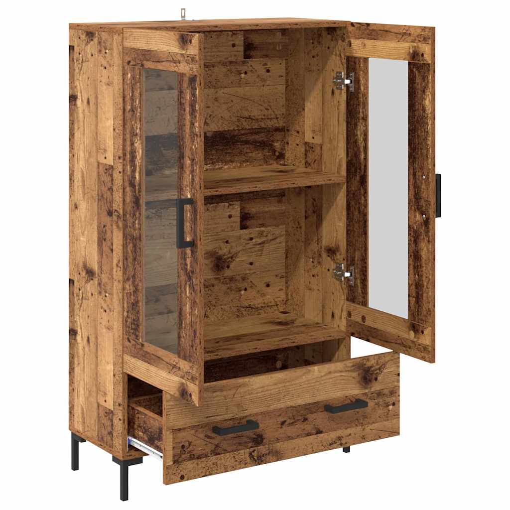 vidaXL Highboard Old Wood 69.5 x 31 x 115 cm Engineered Wood