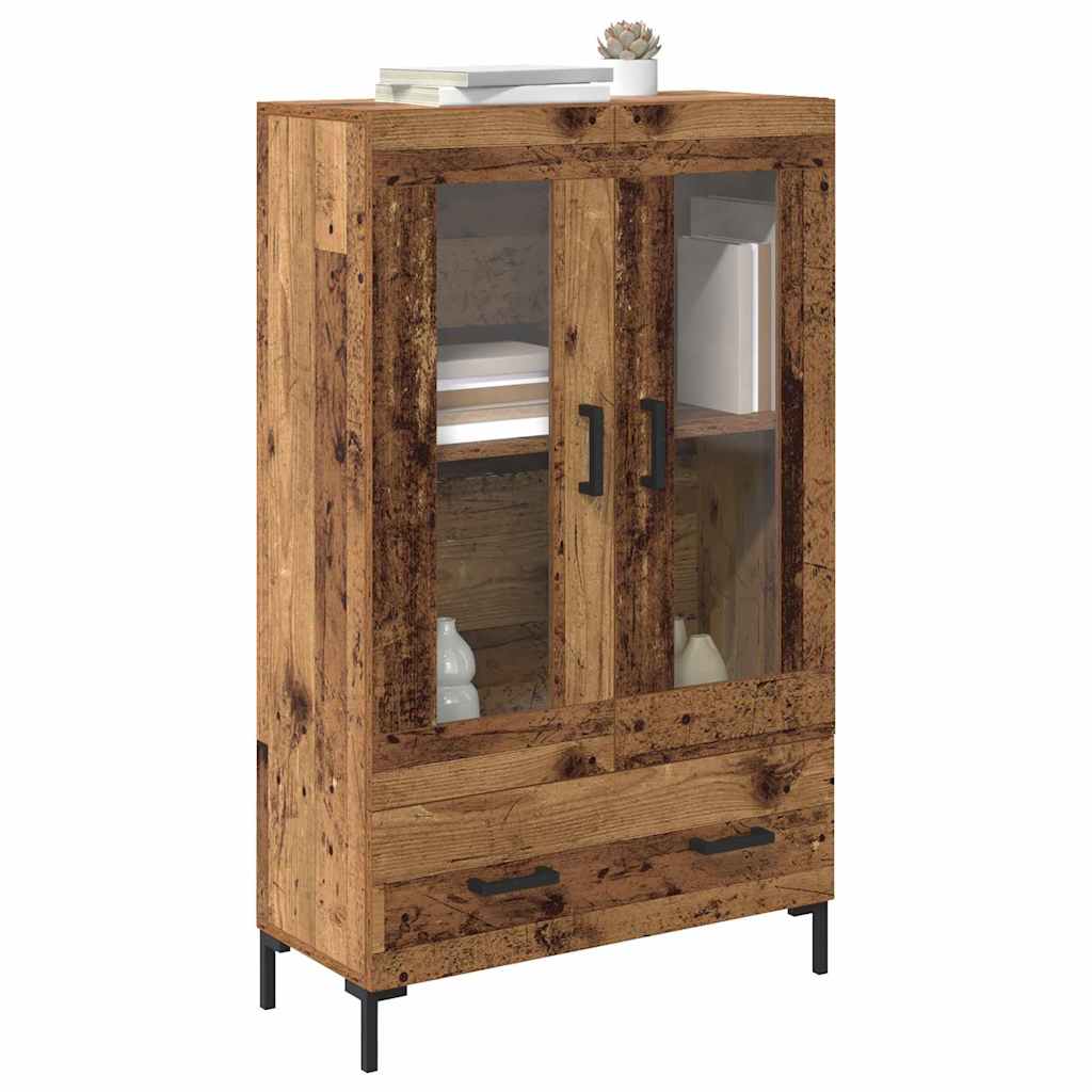 vidaXL Highboard Old Wood 69.5 x 31 x 115 cm Engineered Wood