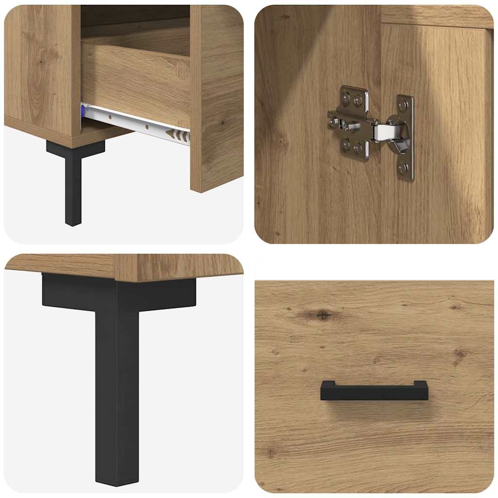 vidaXL Highboard Artisan Oak 69.5 x 31 x 115 cm Engineered Wood