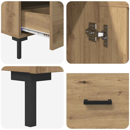vidaXL Highboard Artisan Oak 69.5 x 31 x 115 cm Engineered Wood