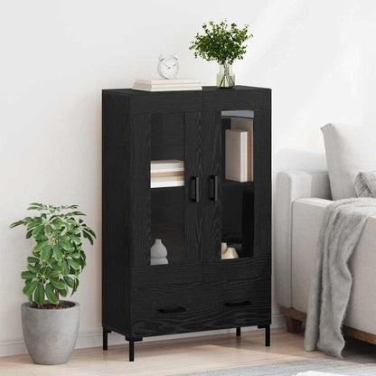 vidaXL Highboard Black Oak 69.5 x 31 x 115 cm Engineered Wood