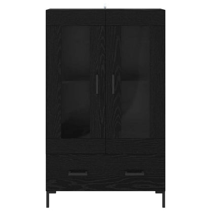 vidaXL Highboard Black Oak 69.5 x 31 x 115 cm Engineered Wood