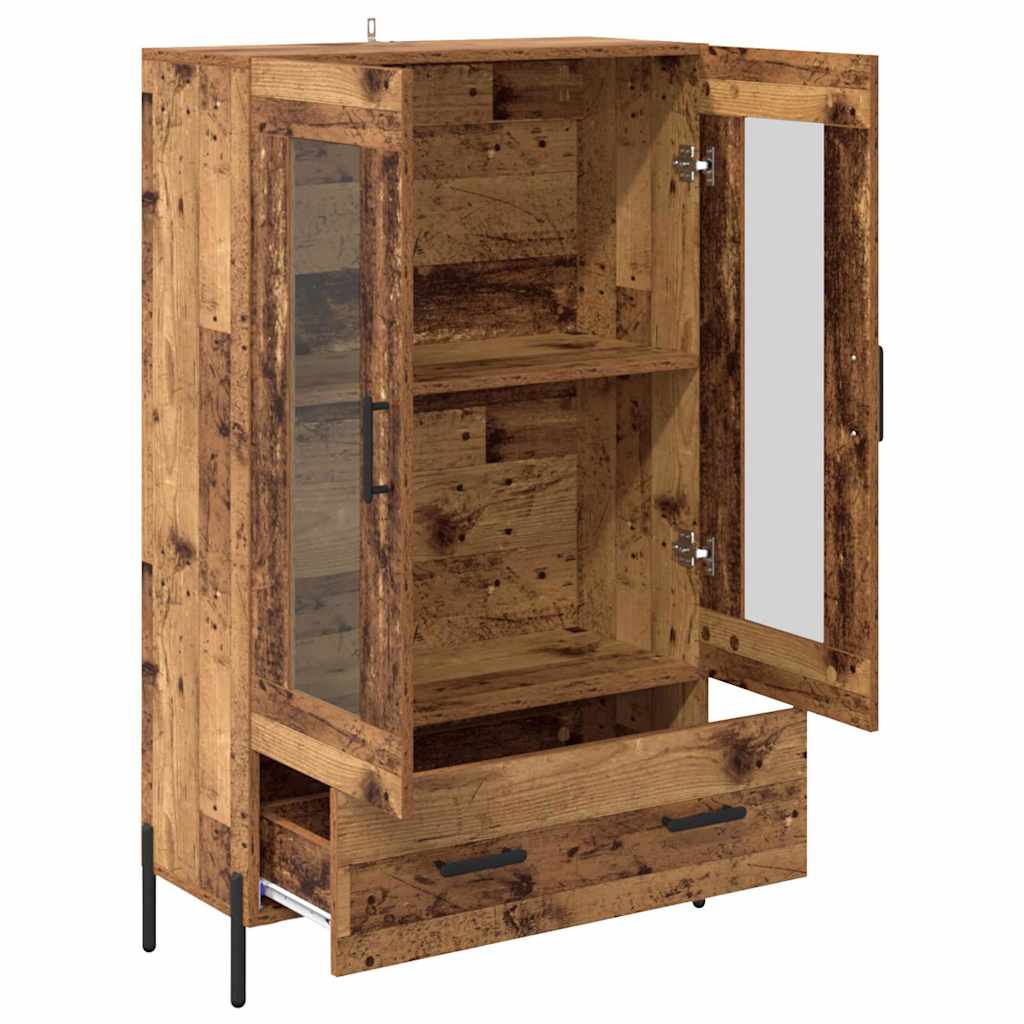 vidaXL Highboard Corona Old Wood 69.5 x 31 x 115 cm Engineered Wood