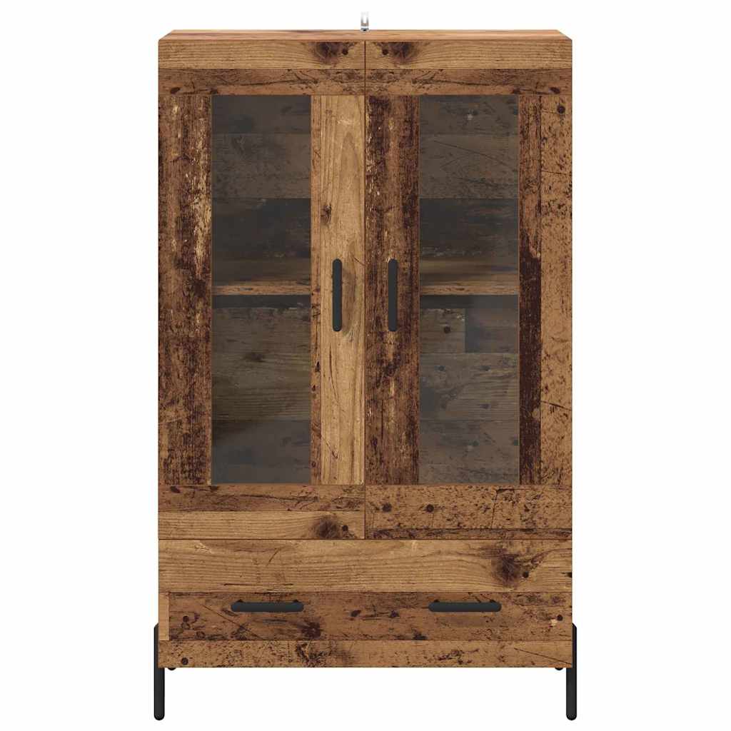 vidaXL Highboard Corona Old Wood 69.5 x 31 x 115 cm Engineered Wood