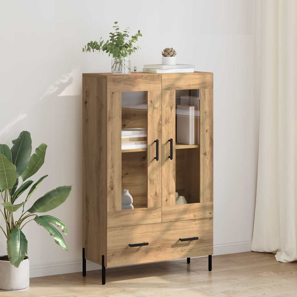 vidaXL Highboard CORONA Artisan Oak 69.5 x 31 x 115 cm Engineered Wood