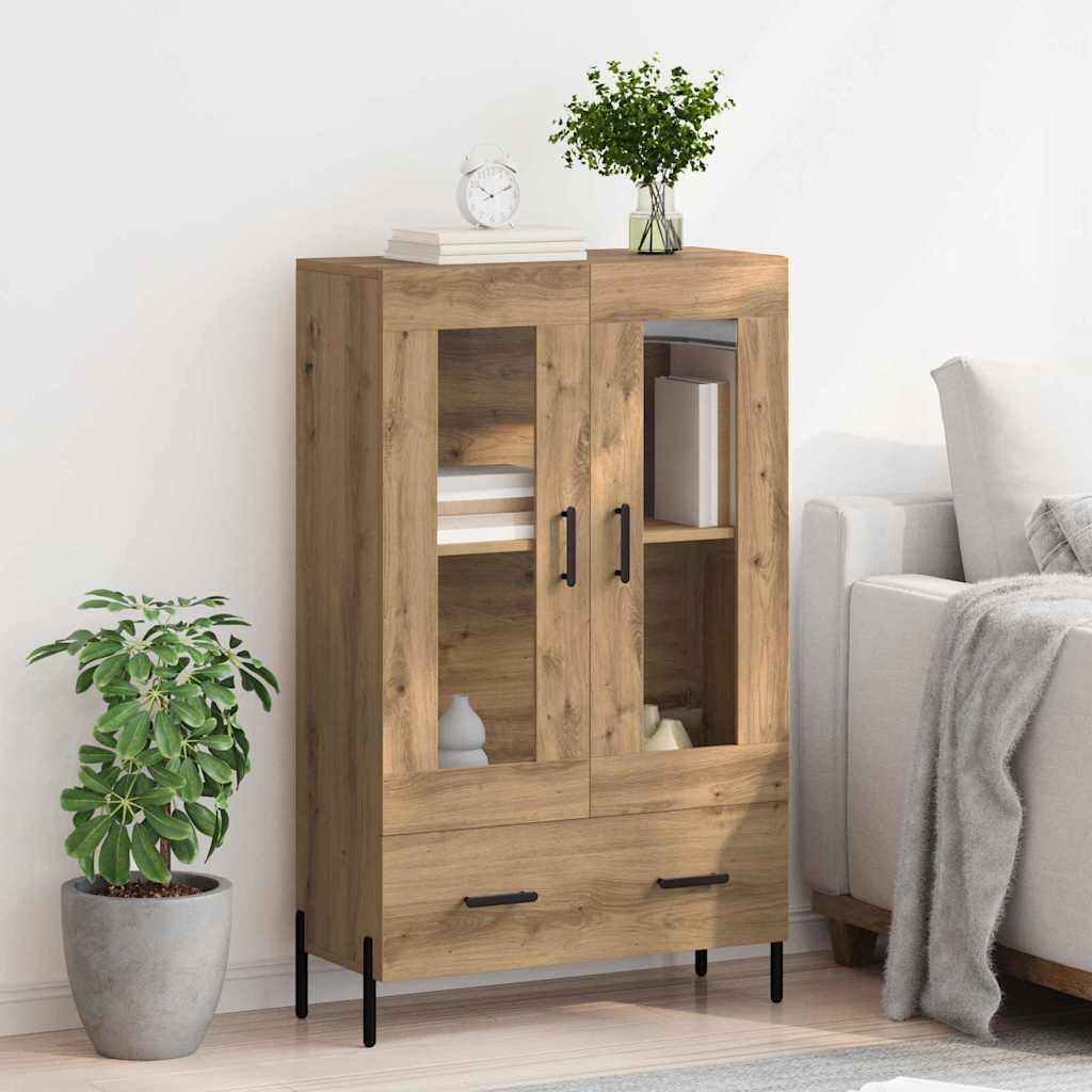 vidaXL Highboard CORONA Artisan Oak 69.5 x 31 x 115 cm Engineered Wood