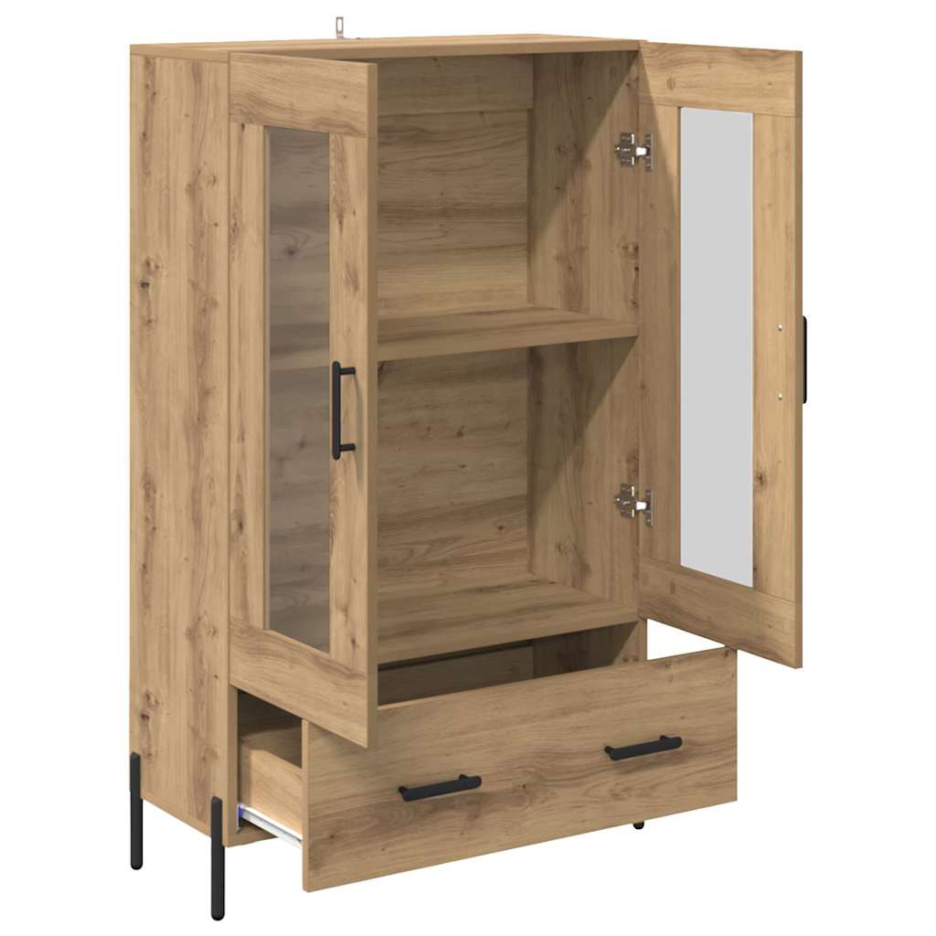 vidaXL Highboard Corona Artisan Oak 69.5 x 31 x 115 cm Engineered Wood