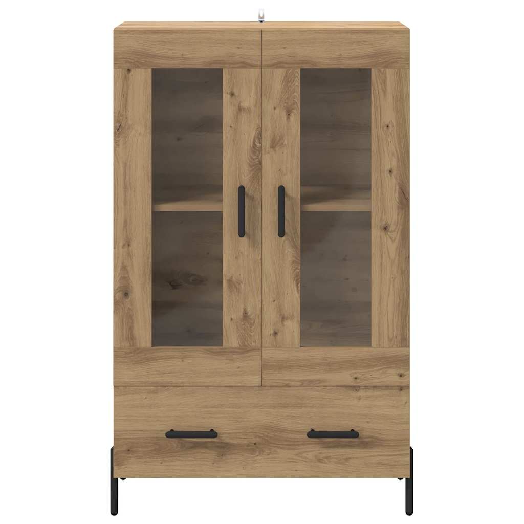 vidaXL Highboard CORONA Artisan Oak 69.5 x 31 x 115 cm Engineered Wood