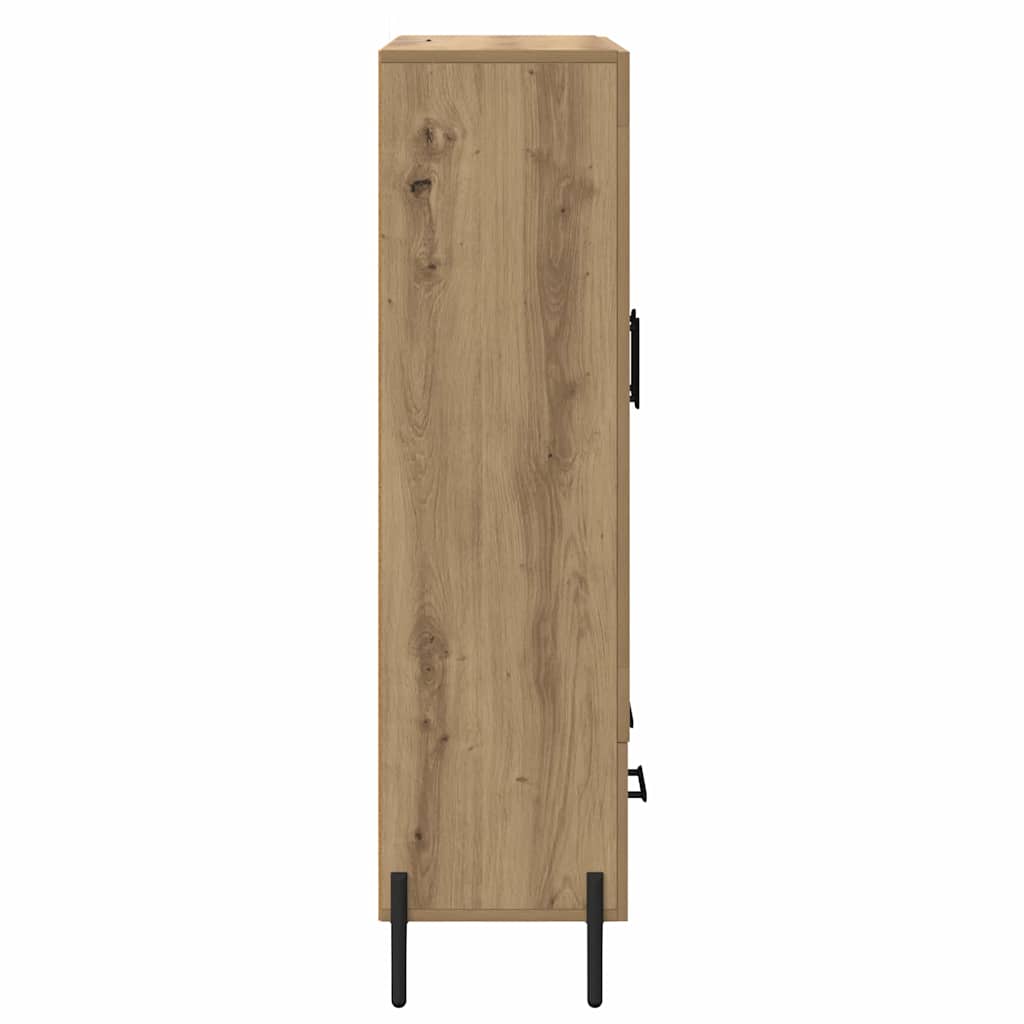 vidaXL Highboard CORONA Artisan Oak 69.5 x 31 x 115 cm Engineered Wood