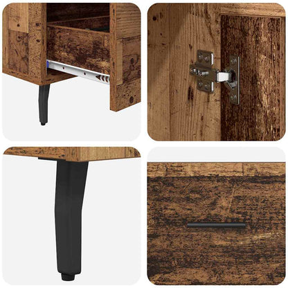 vidaXL Highboard Old Wood 69.5 x 31 x 115 cm Engineered Wood