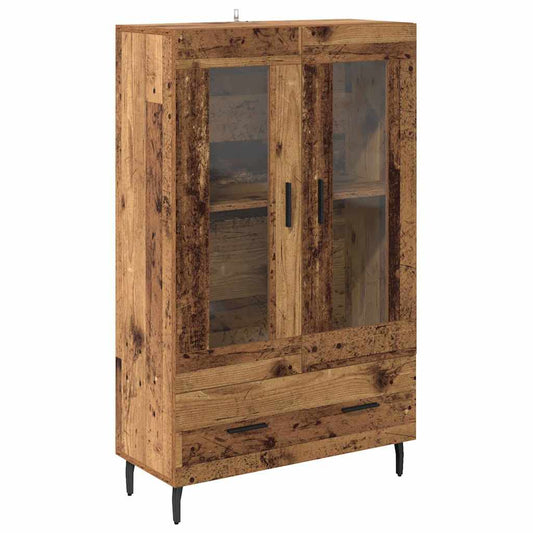 vidaXL Highboard Old Wood 69.5 x 31 x 115 cm Engineered Wood